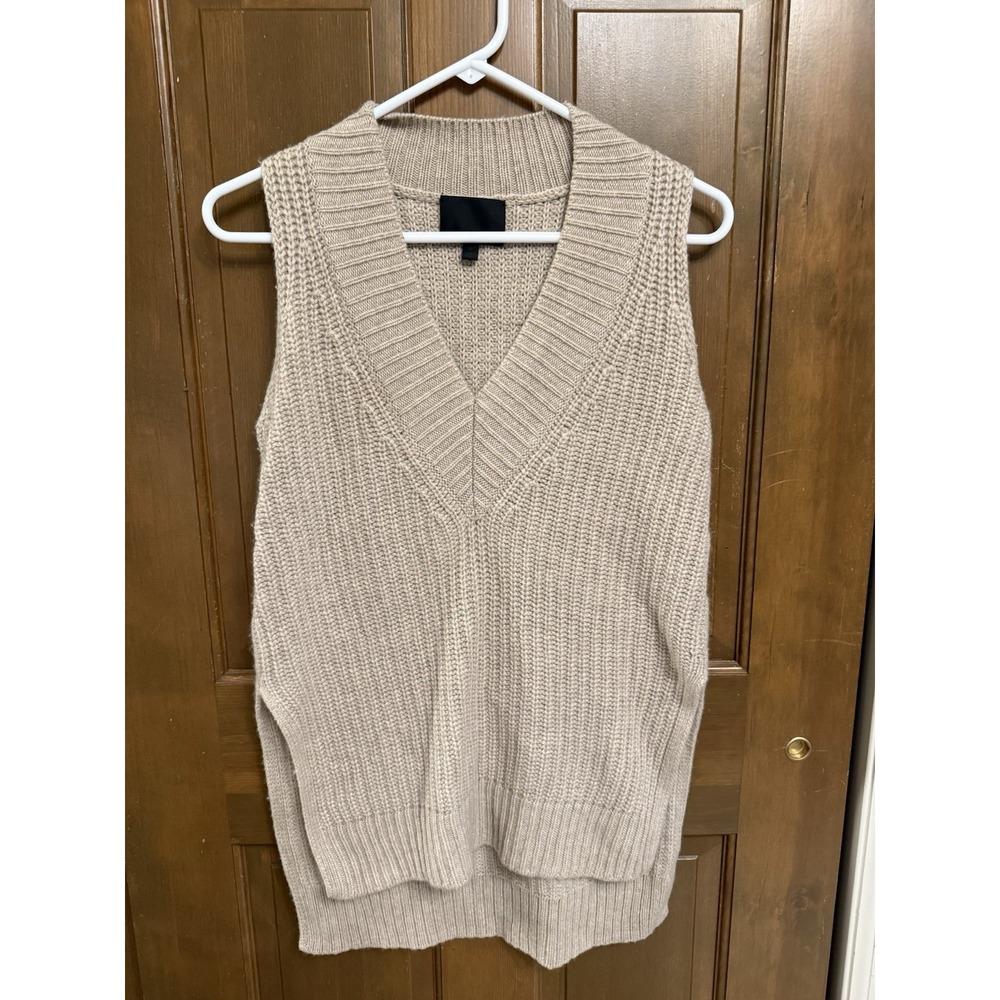 Intermix cashmere wool blend sweater vest pullover size S V-neck